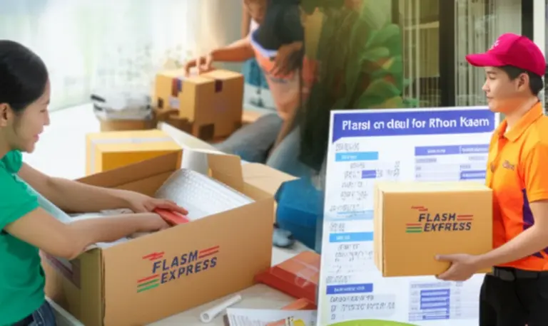 วิธีส่งพัสดุผ่าน Flash Express ขอนแก่น: ขั้นตอน การแพ็กของ อัตราค่าบริการ และโปรโมชั่นท้องถิ่น (ค่าส่ง Flash Express ขอนแก่น)