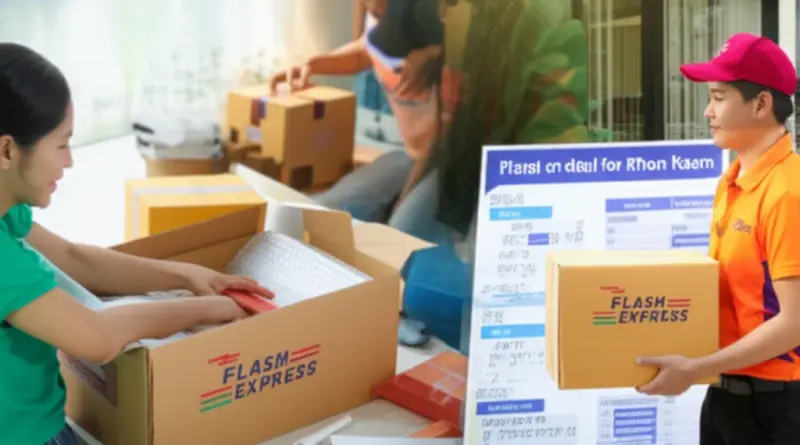 วิธีส่งพัสดุผ่าน Flash Express ขอนแก่น: ขั้นตอน การแพ็กของ อัตราค่าบริการ และโปรโมชั่นท้องถิ่น (ค่าส่ง Flash Express ขอนแก่น)