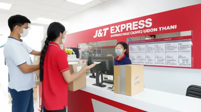 J&T Express อุดรธานี: รีวิวบริการ ส่งพัสดุ สาขา เวลาทำการ ค่าส่ง และวิธีติดตามสถานะ