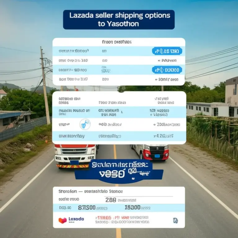 ค่าบริการ ส่งไว และตัวเลือกจัดส่งสำหรับผู้ขายบน Lazada ที่ส่งจาก/ไปยโสธร: ราคา ประเภทบริการ และการคำนวณค่าขนส่ง
