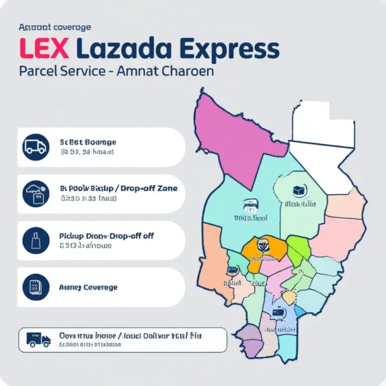 ทำความเข้าใจบริการ LEX Lazada Express ในอำนาจเจริญ — ขอบเขตการให้บริการ เวลาเปิด-ปิด และพื้นที่รับส่งพัสดุ