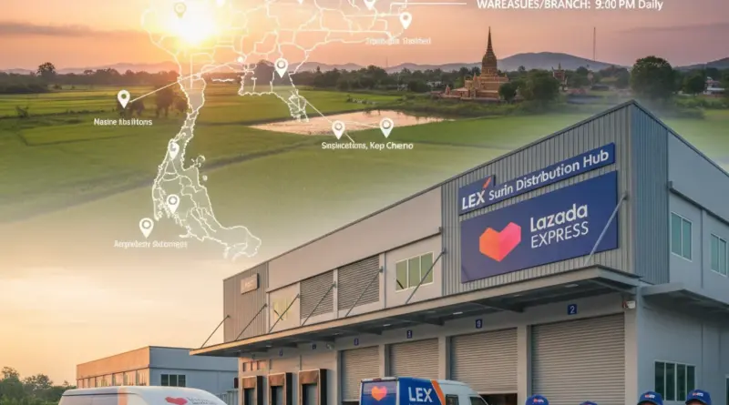 LEX Lazada Express คืออะไรและครอบคลุมพื้นที่สุรินทร์อย่างไร (บริการ, เวลาให้บริการ, คลัง/สาขา)