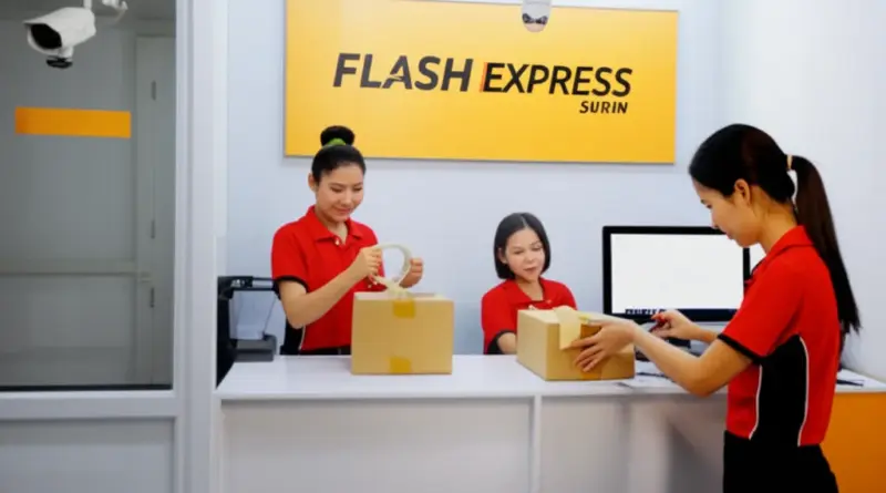 ขั้นตอนการส่งพัสดุและแพ็กของให้ปลอดภัยที่จุดฝากส่ง Flash Express สุรินทร์