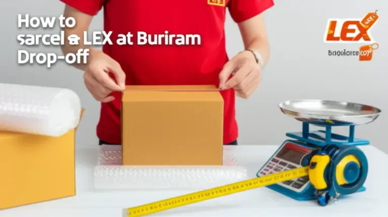 วิธีส่งพัสดุกับ LEX ที่จุดรับในบุรีรัมย์: ขั้นตอนการเตรียมพัสดุ แพ็กเกจ ขนาดน้ำหนัก และค่าบริการโดยประมาณ