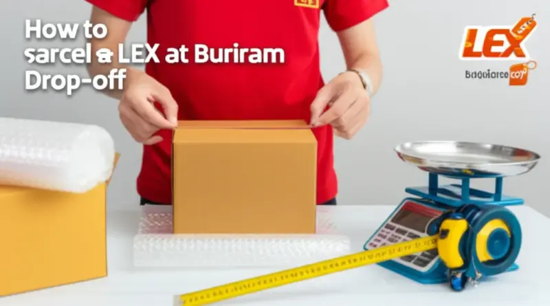 วิธีส่งพัสดุกับ LEX ที่จุดรับในบุรีรัมย์: ขั้นตอนการเตรียมพัสดุ แพ็กเกจ ขนาดน้ำหนัก และค่าบริการโดยประมาณ