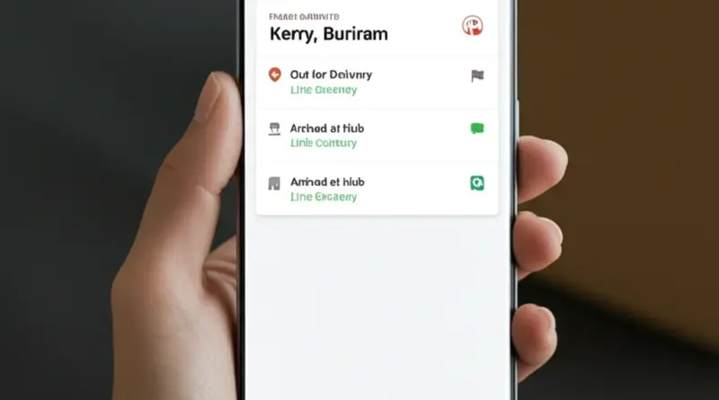 วิธีเช็คสถานะพัสดุ Kerry บุรีรัมย์แบบละเอียด (Tracking, เบอร์โทร, LINE)